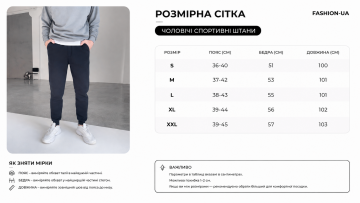 Черные мужские спортивные демисезонные штаны с манжетами Б-715
