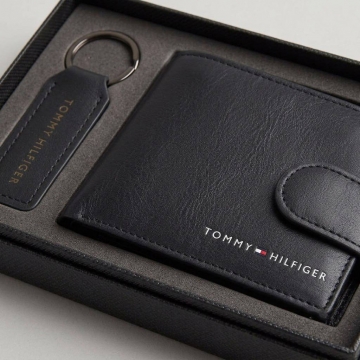 Мужской брендовый кошелек Tommy из натуральной кожи К-166