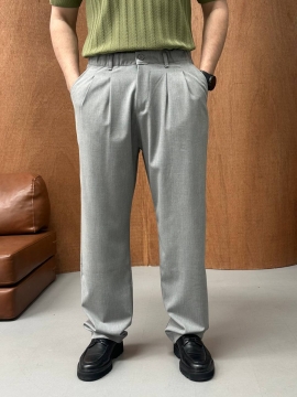 Сірі чоловічі брюки Baggy вільного крою Б-720