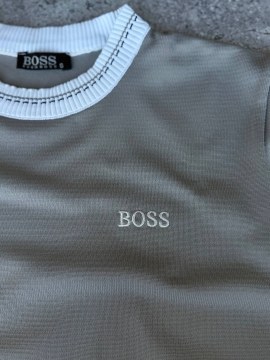 Стильний брендовий чоловічий светр Boss у стилі old money Т-1467