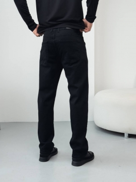 Черные мужские джинсы Regular Fit Д-898