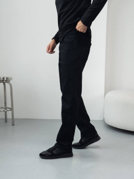 Черные мужские джинсы Regular Fit Д-898
