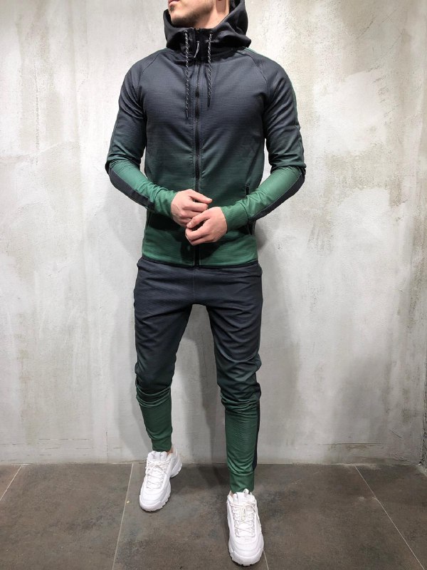 Модный темно зеленый спортивный костюм К-95 купить в интернет магазине Fashion-ua в Украине