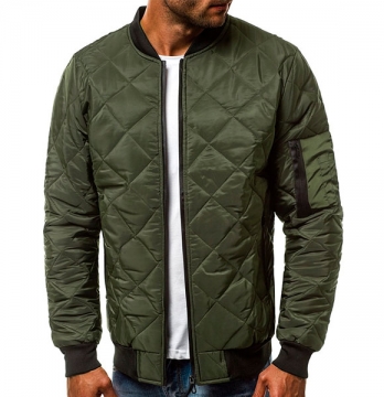 Зелена чоловіча куртка бомбер К-204