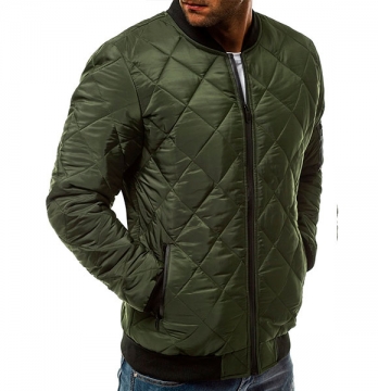 Зелена чоловіча куртка бомбер К-204