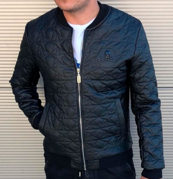 Стильна чоловіча осіння куртка Plein K-208