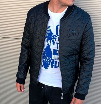 Стильна чоловіча осіння куртка Plein K-208