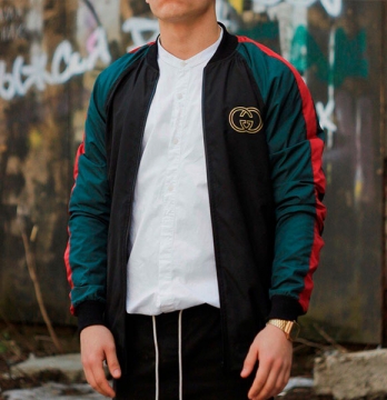 Модный молодежный брендовый бомбер Gucci K-209