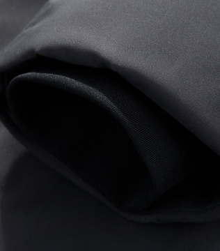 Чорна чоловіча подовжена куртка на зиму Z-180