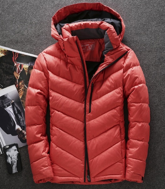 Помаранчева чоловіча зимова куртка Z-183