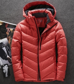 Помаранчева чоловіча зимова куртка Z-183