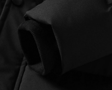 Темно зелений чоловічий довгий пуховик Z-185