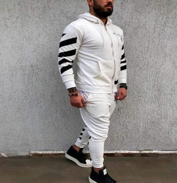 Белый мужской костюм Black Island К-114