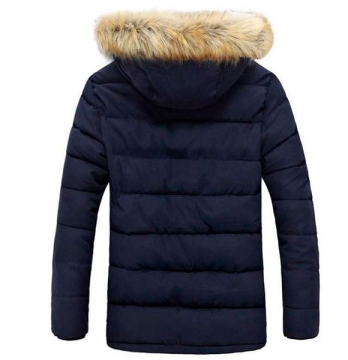 Теплая куртка с меховым капюшоном Z-197