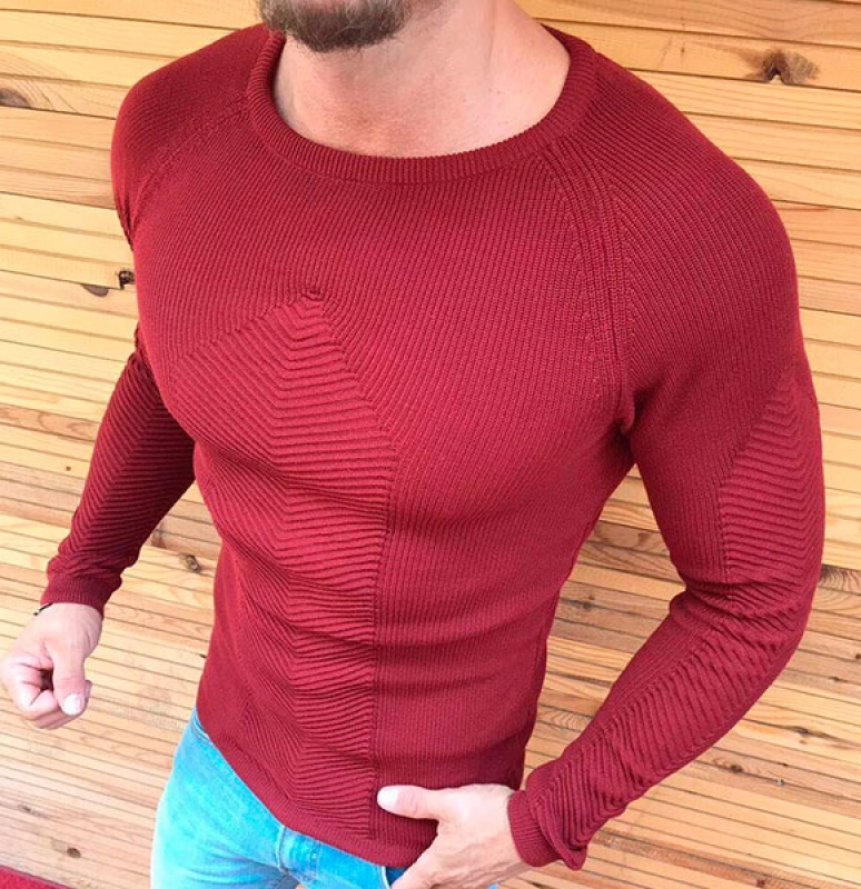 Модный мужской турецкий свитер S-190