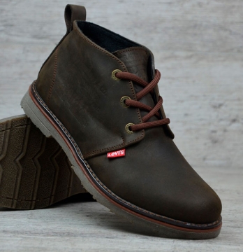 Кожаные зимние мужские ботинки Levis Т-181 купить в интернет магазинеFashion-ua в Украине
