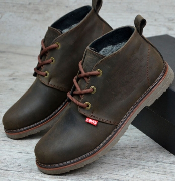 Шкіряні зимові чоловічі черевики Levis Т-181