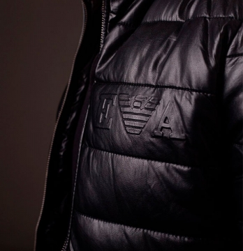 Чоловіча зимова шкіряна куртка Z-204