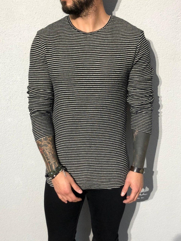 Модный мужской лонгслив S-227