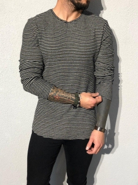 Модный мужской лонгслив S-227