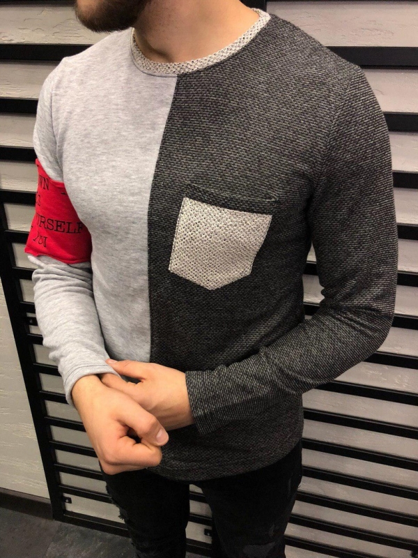 Стильный мужской свитер S-229