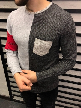 Стильный мужской свитер S-229