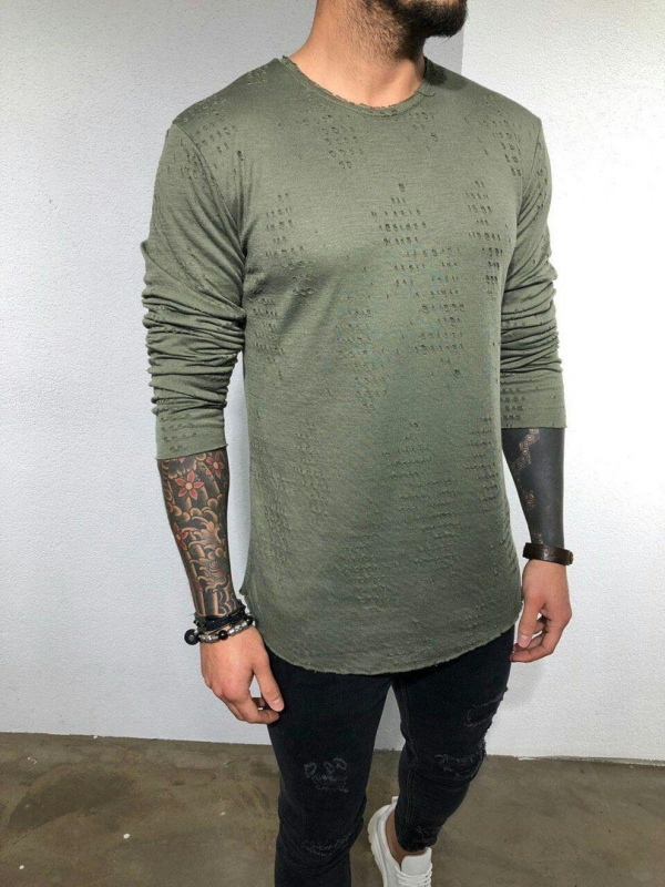 Длинный мужской свитер S-233