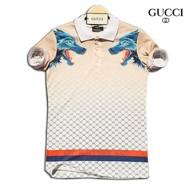 Брендовая мужская футболка Gucci Ф-425