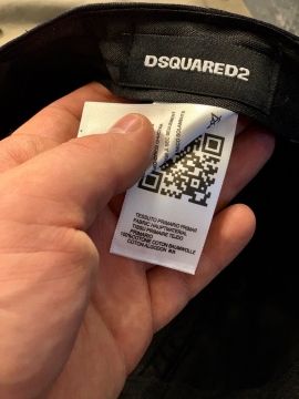 Черная мужская кепка Dsquared К-35