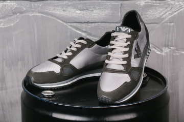 Светлые брендовые кроссовки Armani Т-215