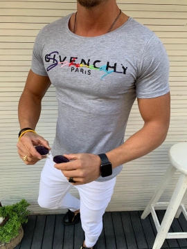 Сіра футболка Givenchy (S розмір) Ф-446