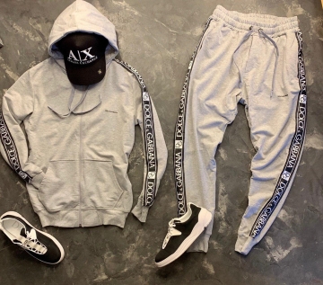 Серый мужской костюм DG К-119