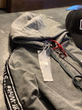 Серый спортивный костюм Off White К-121