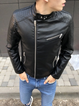 Стильная курточка из эко-кожи К-255