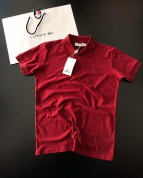 Червона футболка поло Lacoste Ф-470