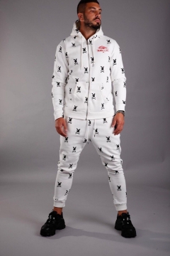 Белый молодежный спортивный костюм Black island К-147