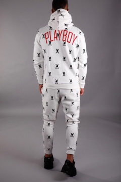 Белый молодежный спортивный костюм Black island К-147