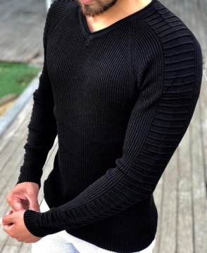 Мужской свитер с V-образным вырезом S-267