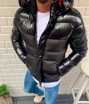 Модна чорна чоловіча зимова куртка Z-243