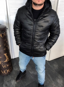 Мужская короткая зимняя куртка из плащевки Z-245