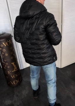 Мужская короткая зимняя куртка из плащевки Z-245