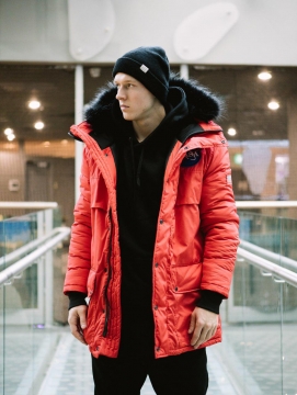 Модная яркая зимняя мужская куртка NASA Z-248