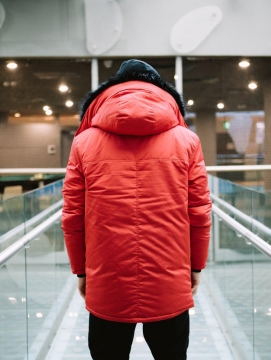 Модная яркая зимняя мужская куртка NASA Z-248