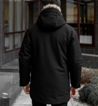 Чоловіча зимова куртка з опушкою Z-252