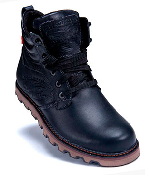 Мужские зимние кожаные ботинки Levis с мехом Т-253 купить в интернетмагазине Fashion-ua в Украине