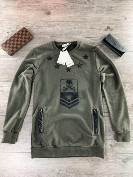 Модный мужской свитер Givenchy с черепом и звездами Т-310