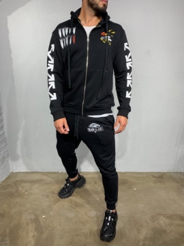 Черный молодежный костюм black island К-158