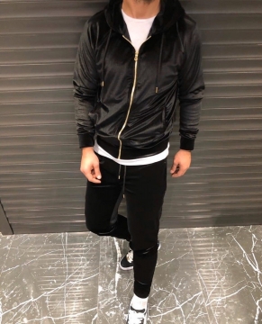 Мужской велюровый спортивный костюм К-161