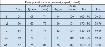 Мужской велюровый спортивный костюм К-161
