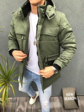 Зимова зелена чоловіча курточка Z-261